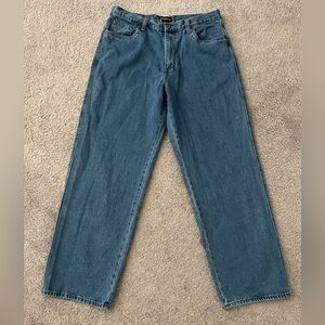 Stanley Workwear Jeans Mens Size 38x34 100% Cotton Denim Straight Leg Blue